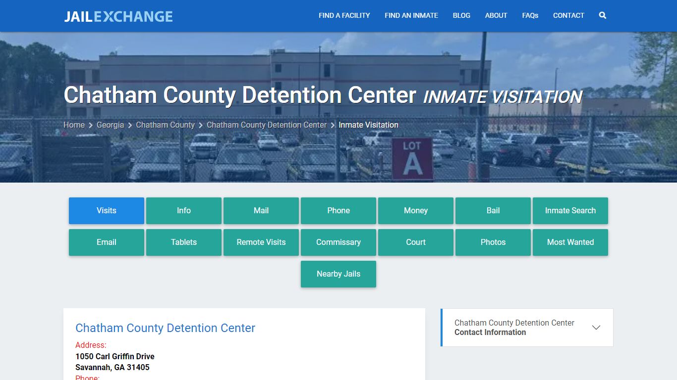 Inmate Visitation - Chatham County Detention Center, GA - Jail Exchange